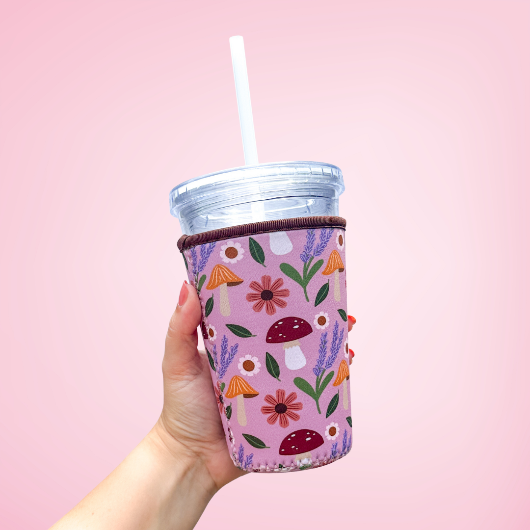Oak Shore Collective LLC - Mushroom Garden | Iced Coffee Sleeve