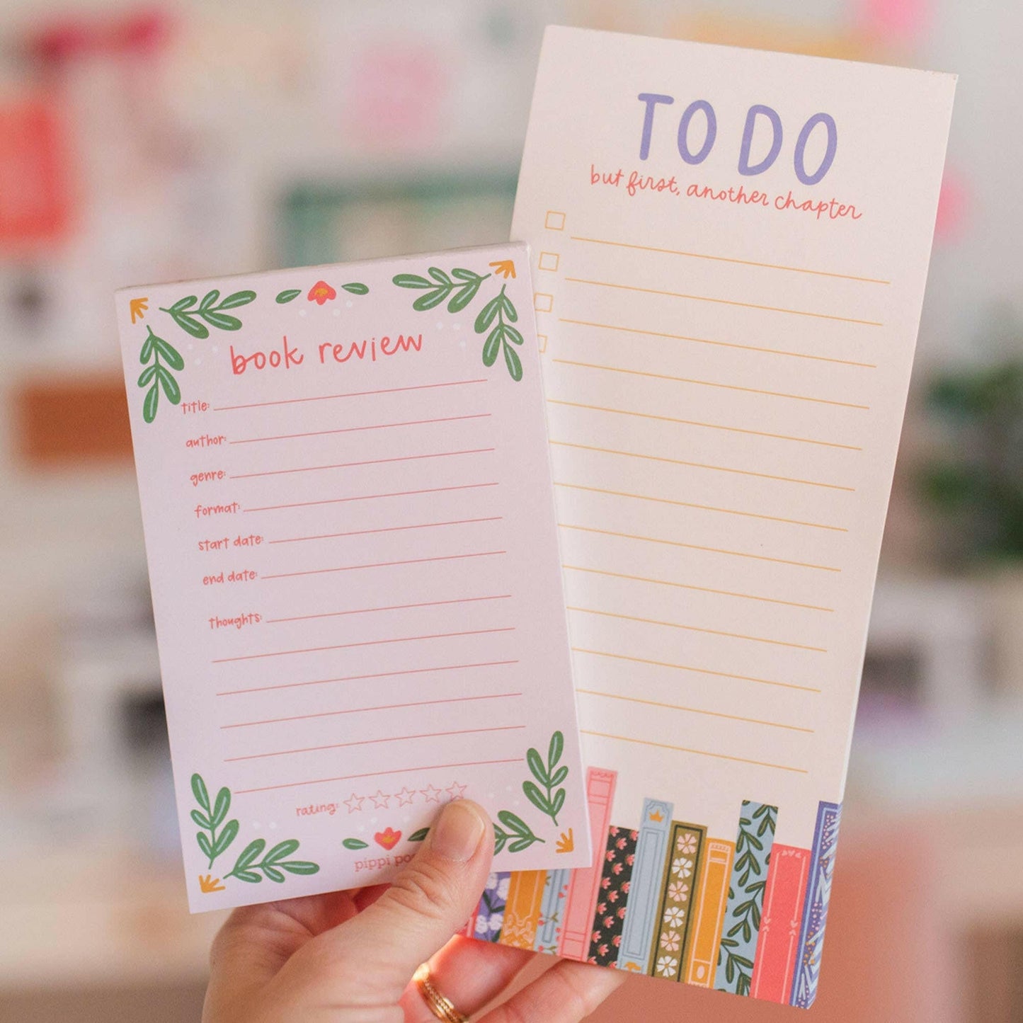 Pippi Post - Book Review 4x6 Notepad The Secret Garden Bookery