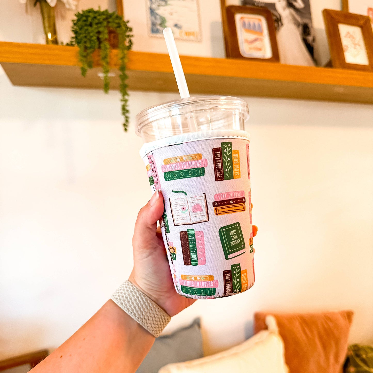 Oak Shore Collective LLC - Smut Book Stacks | Iced Coffee Sleeve The Secret Garden Bookery