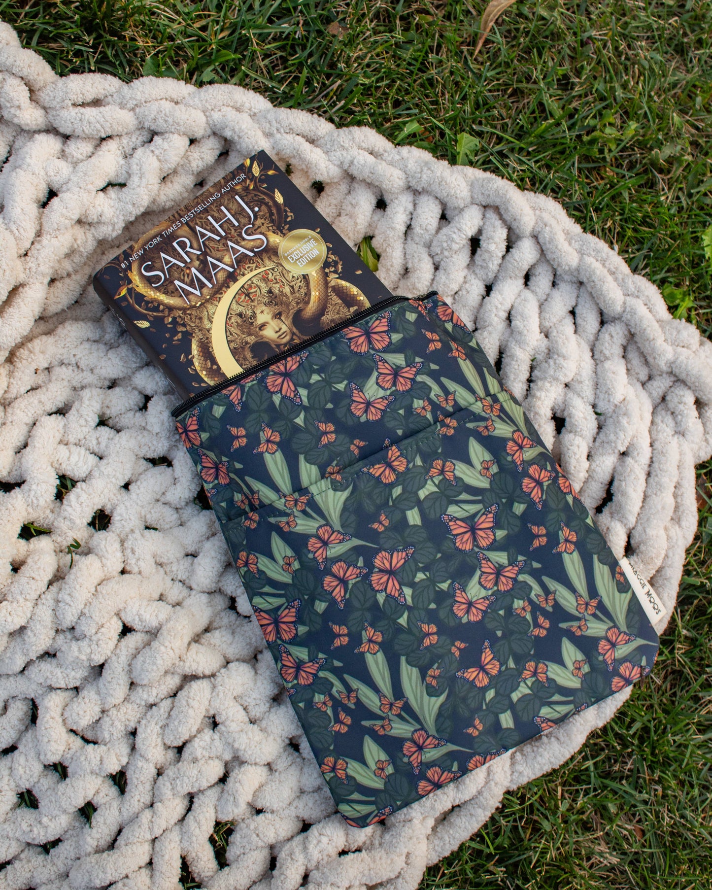 Meaggie Moos - Book / Tablet Sleeve | Butterfly Garden The Secret Garden Bookery
