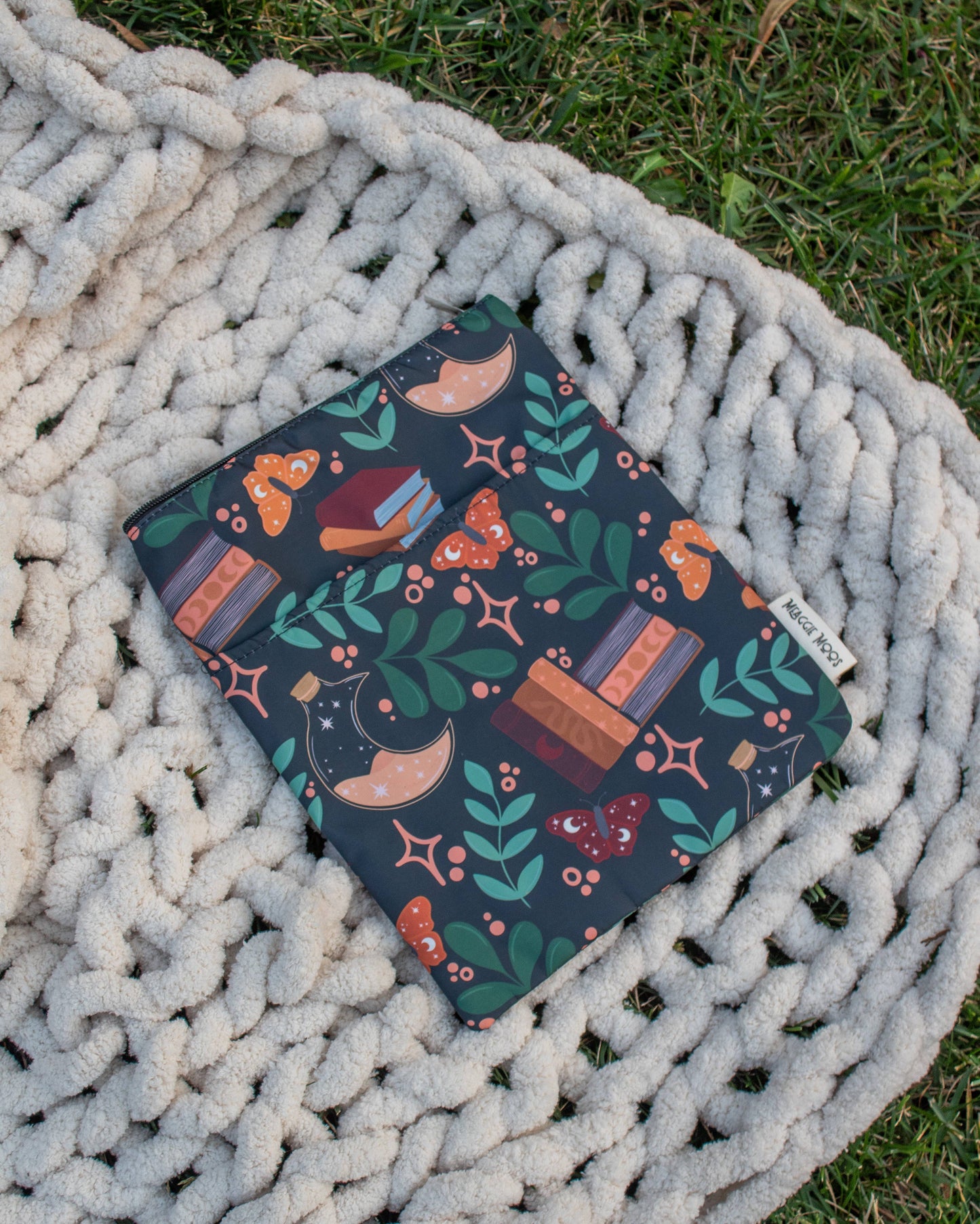 Meaggie Moos - Book / Tablet Sleeve | Burgundy Books The Secret Garden Bookery