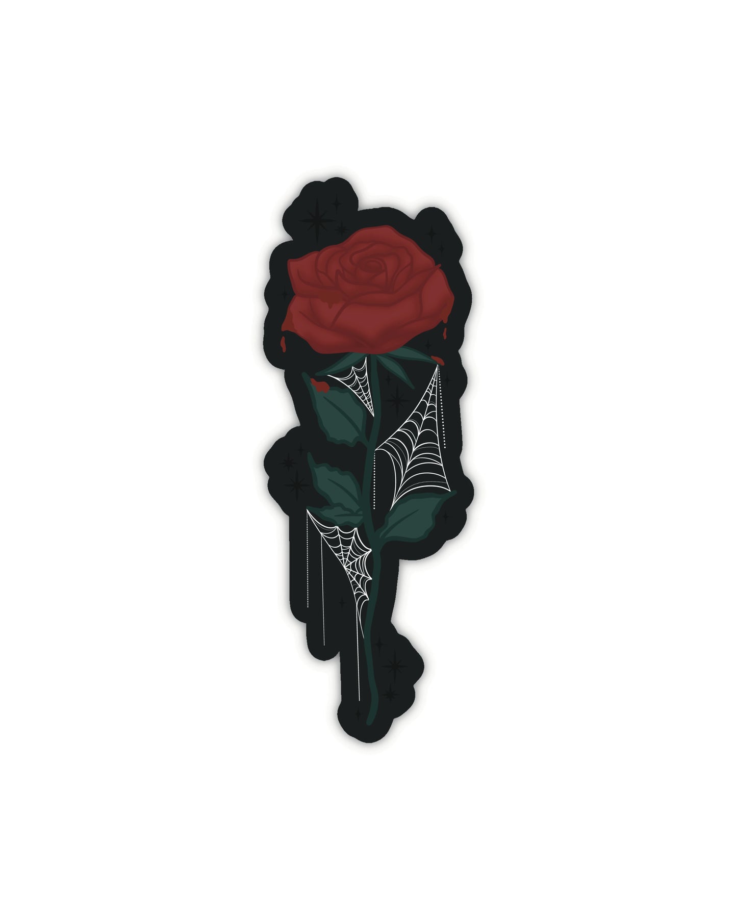 Bookmark - Bloody Rose Halloween Die-Cut Smitten Booktique