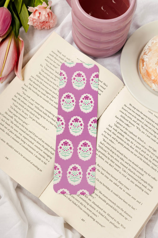 Bookmark - Purple Bloom Smitten Booktique