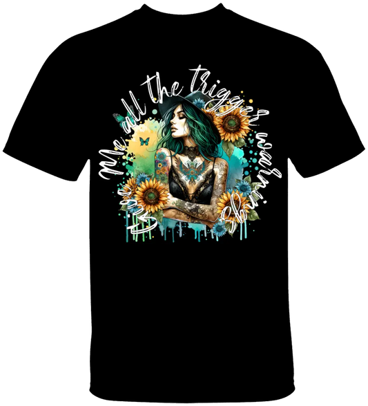 Dark Romance Trigger Warning T-Shirt Literary Fantasy