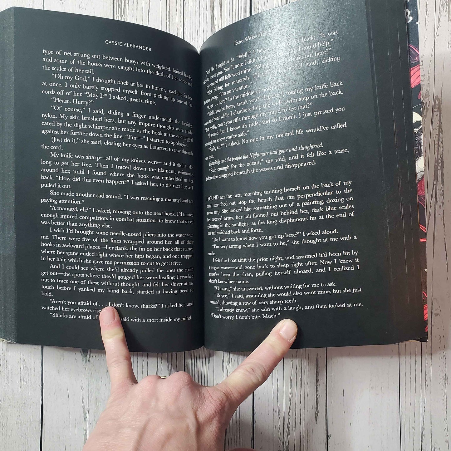 Extra Wicked Things Deluxe Version w/All Black Pages & 30 Illustrations Cassie Alexander