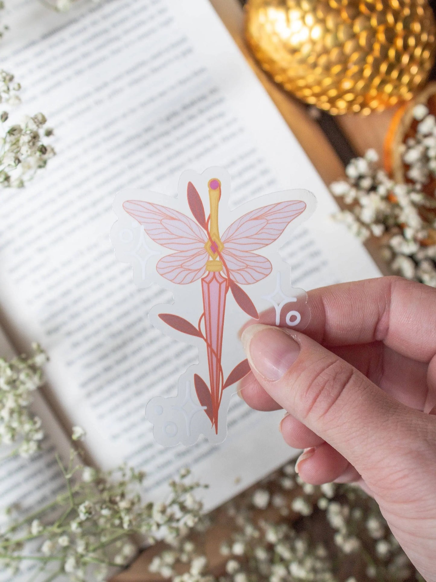 Meaggie Moos - Fantasy Faerie Dagger Bookish Vinyl Waterproof Sticker The Secret Garden Bookery