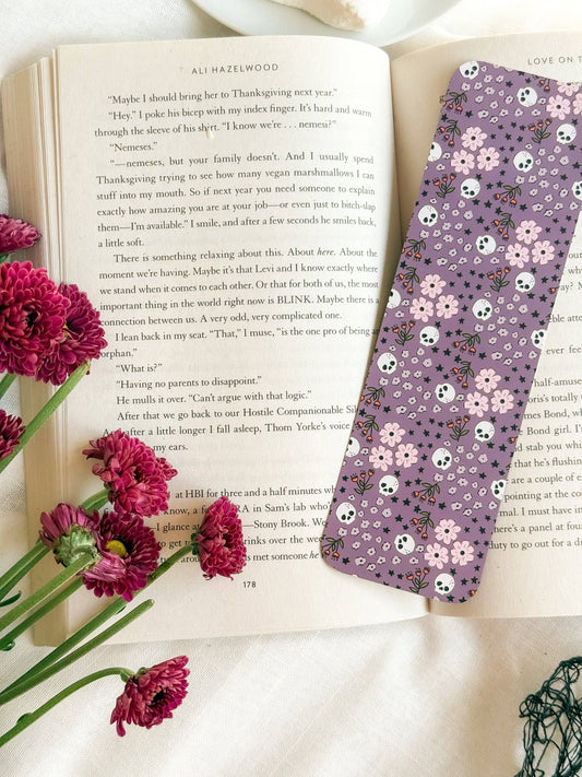 Skullflower Bookmark Smitten Booktique