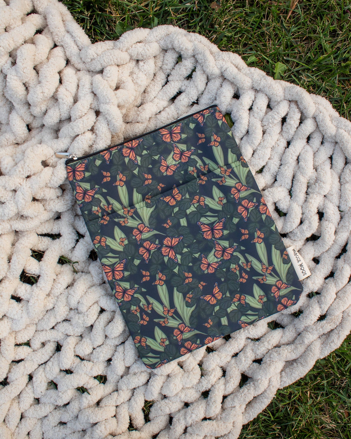 Meaggie Moos - Book / Tablet Sleeve | Butterfly Garden The Secret Garden Bookery