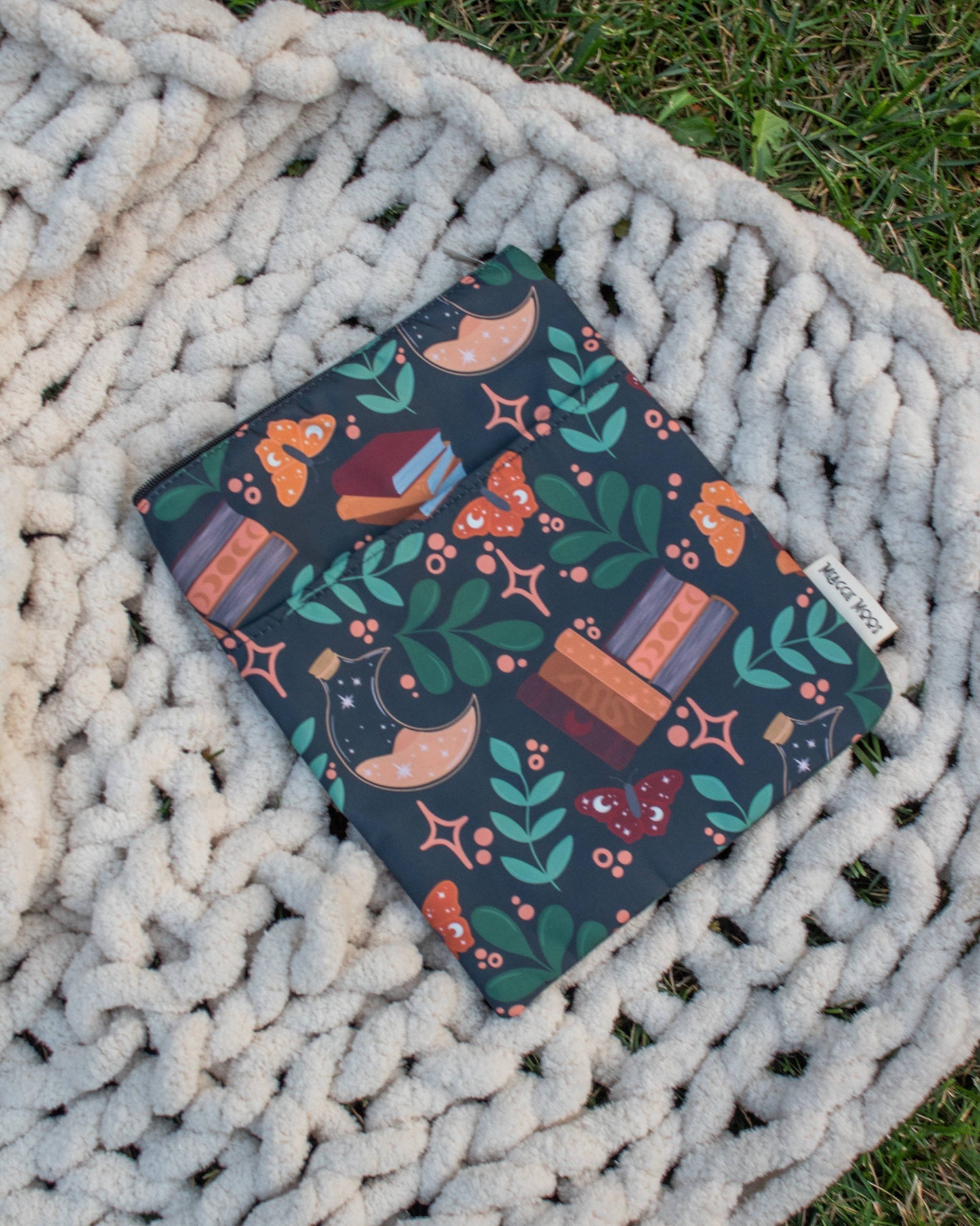 Meaggie Moos - Book / Tablet Sleeve | Burgundy Books The Secret Garden Bookery