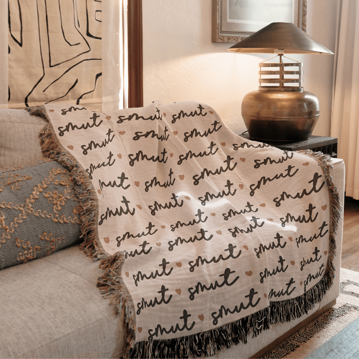 Certified Smut Lover – Woven Blanket Offbeat Opulence