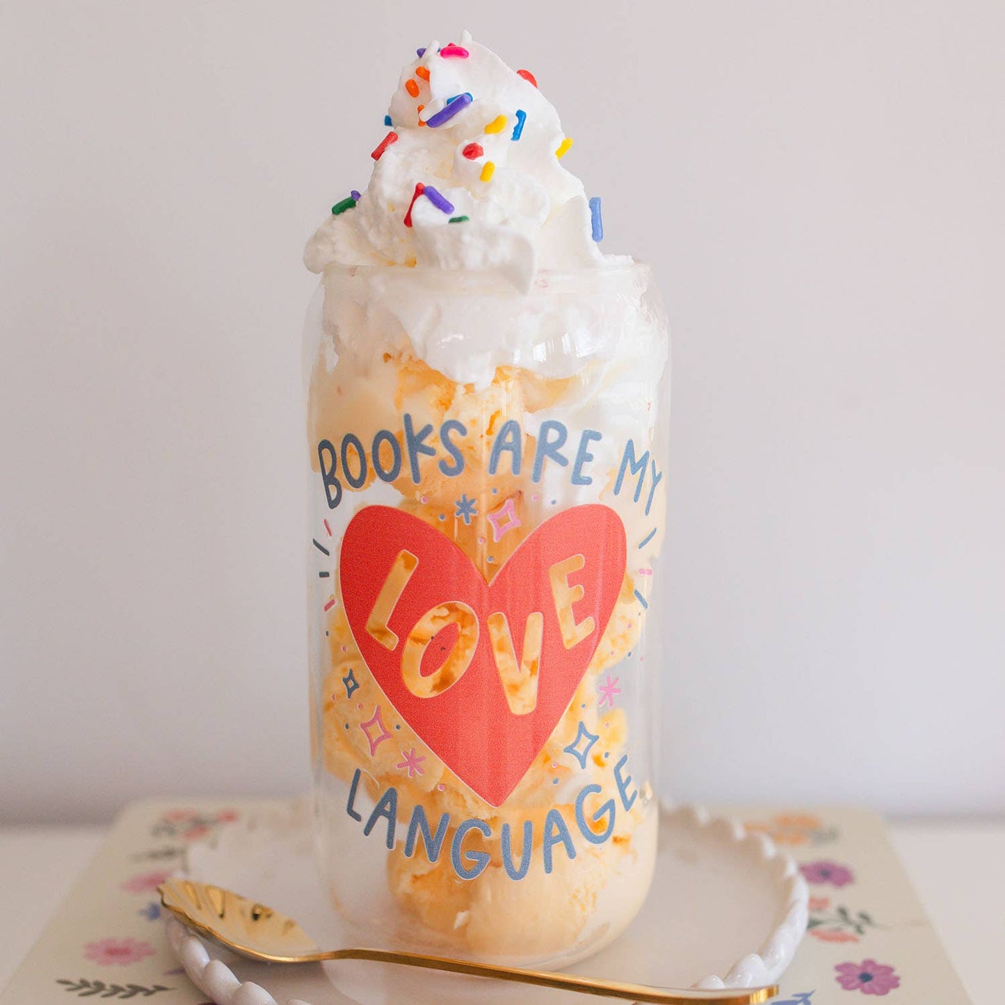 Pippi Post - Books Are My Love Language Glass Can The Secret Garden Bookery