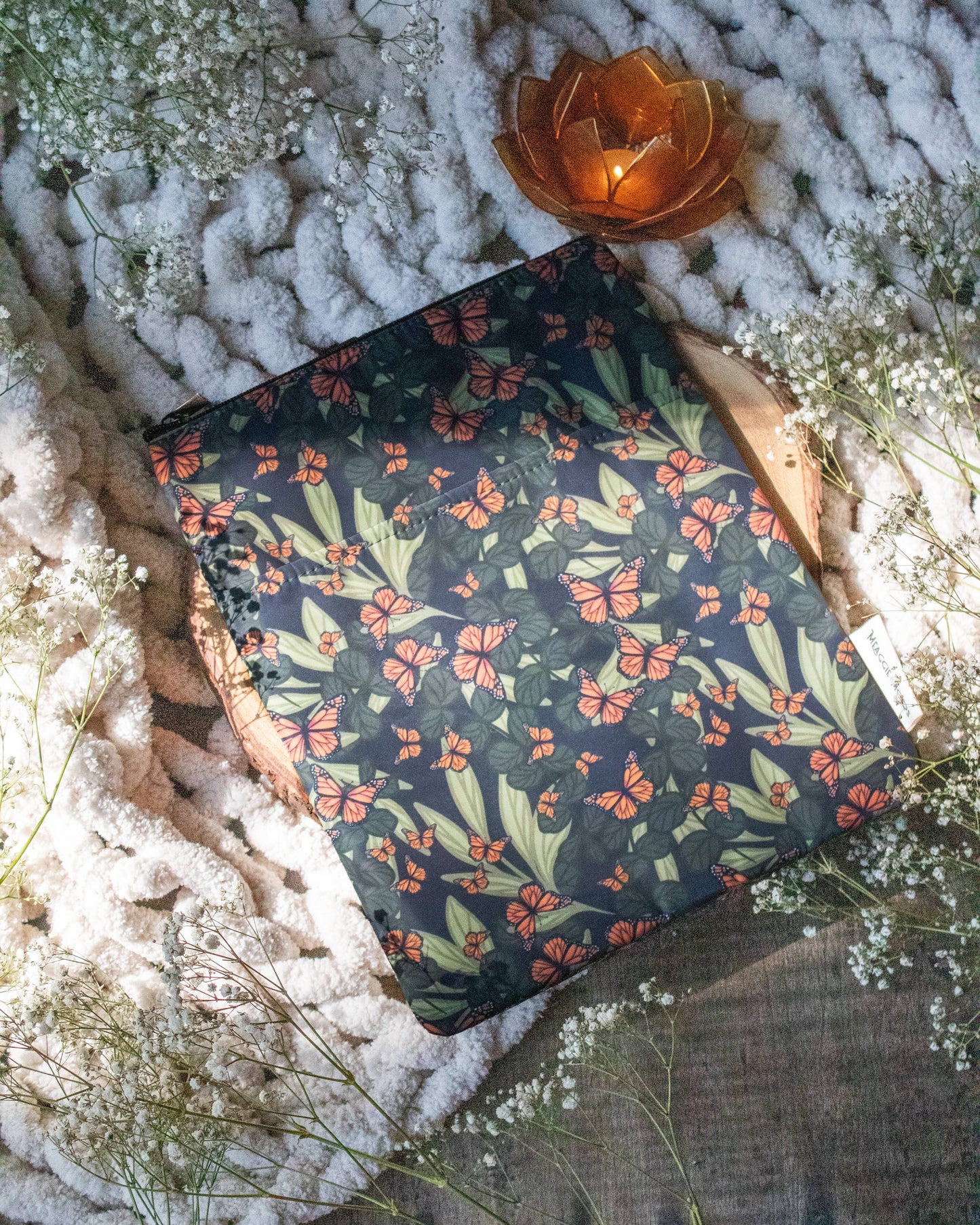 Meaggie Moos - Book / Tablet Sleeve | Butterfly Garden The Secret Garden Bookery