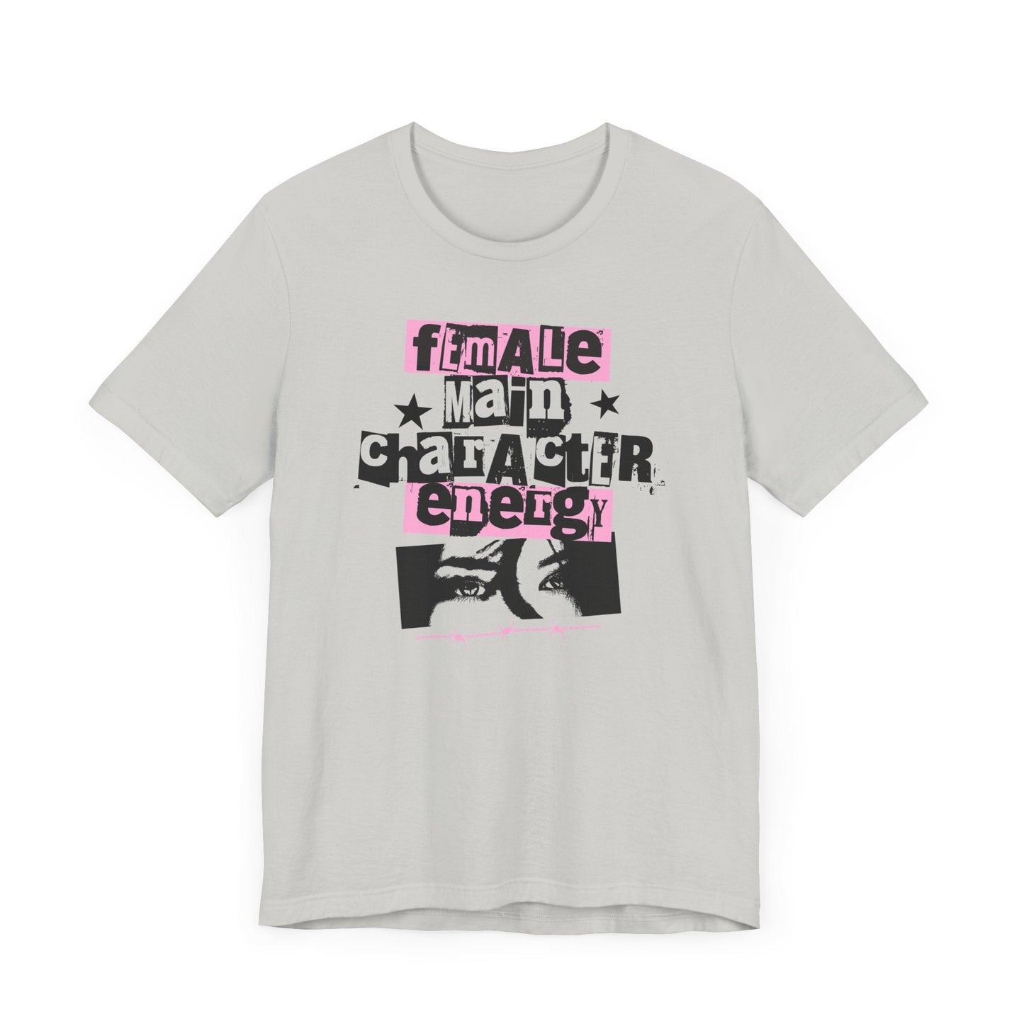 Female Main Character Energy – Retro ’80s Punk Tee Offbeat Opulence