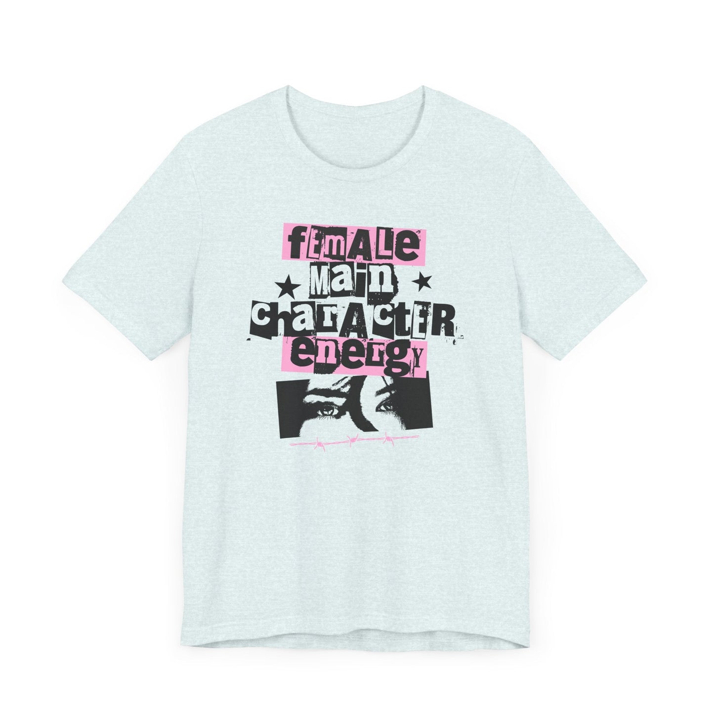 Female Main Character Energy – Retro ’80s Punk Tee Offbeat Opulence