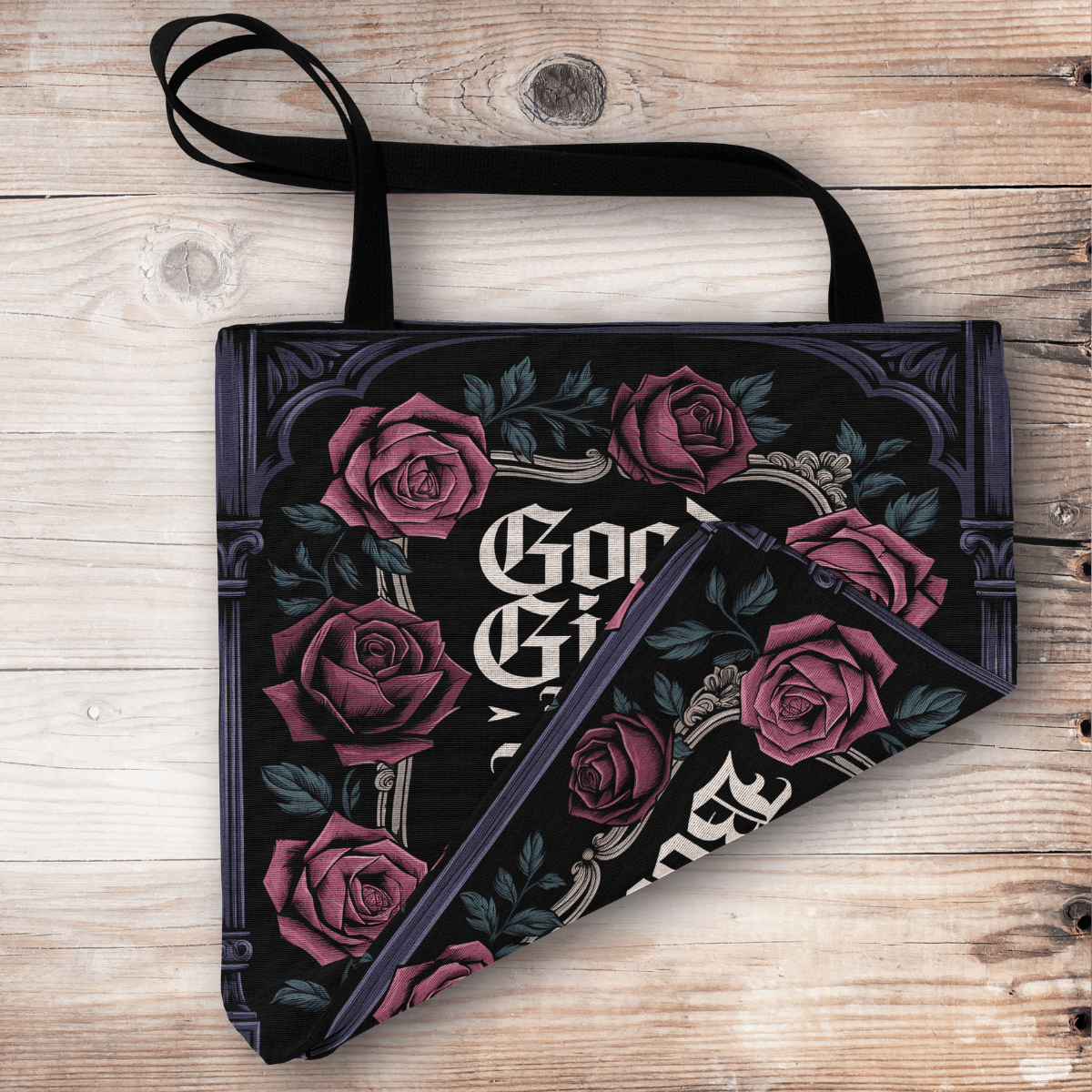 Good Girls Read Bad Books Dark Romance Woven Tote Offbeat Opulence