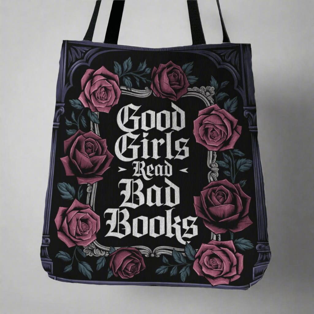 Good Girls Read Bad Books Dark Romance Woven Tote Offbeat Opulence