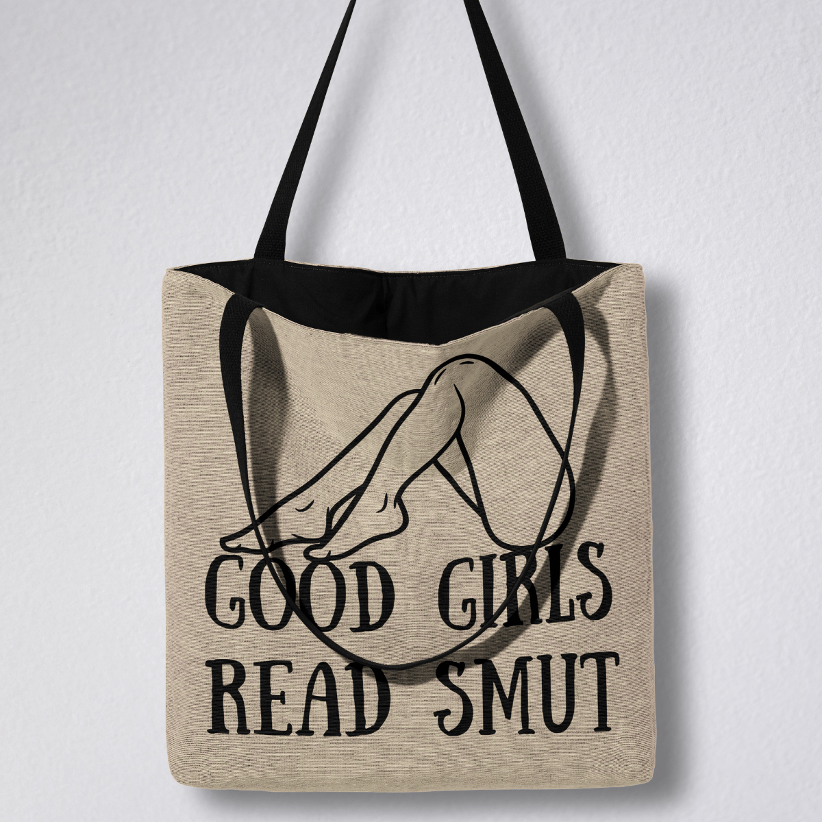 Good Girls Read Smut Woven Tote Bag Offbeat Opulence