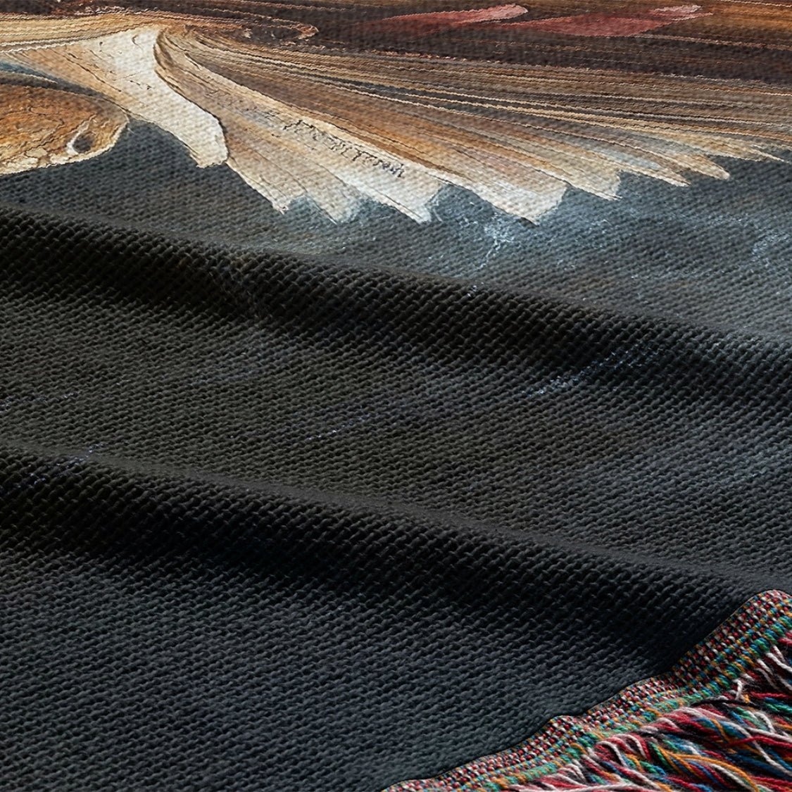 Guardian Book Dragon Woven Blanket – A Cozy Tribute to the Love of Stories Offbeat Opulence