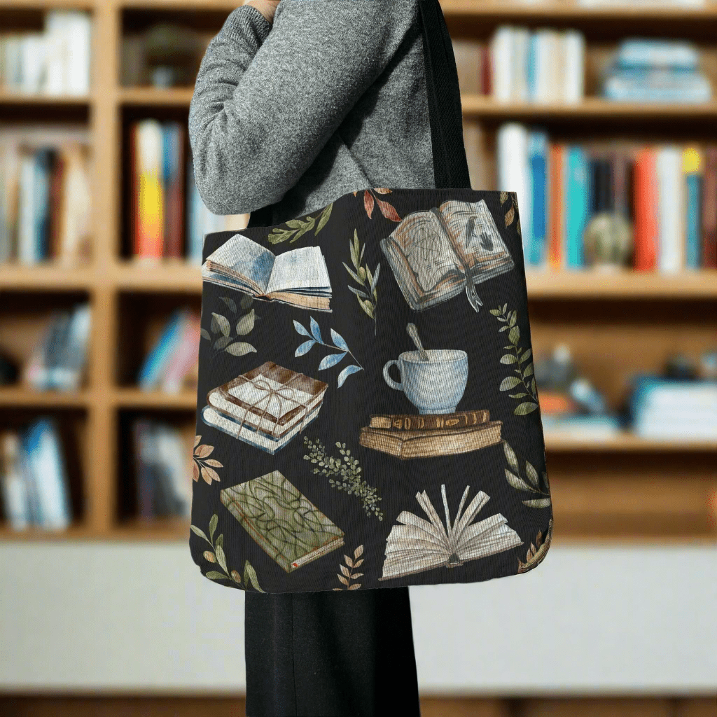 Literary Spell Woven Tapestry Tote – For Book Lovers & Dreamers Offbeat Opulence