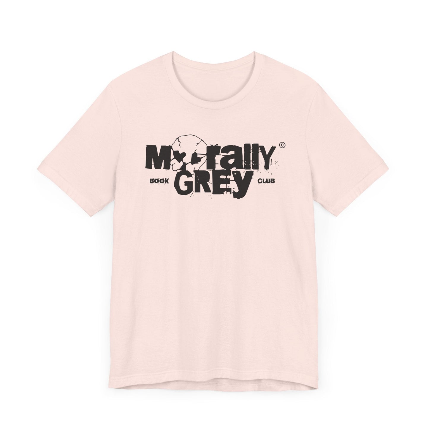 Morally Grey Book Club T-Shirt – Gritty Skull Logo Edition
