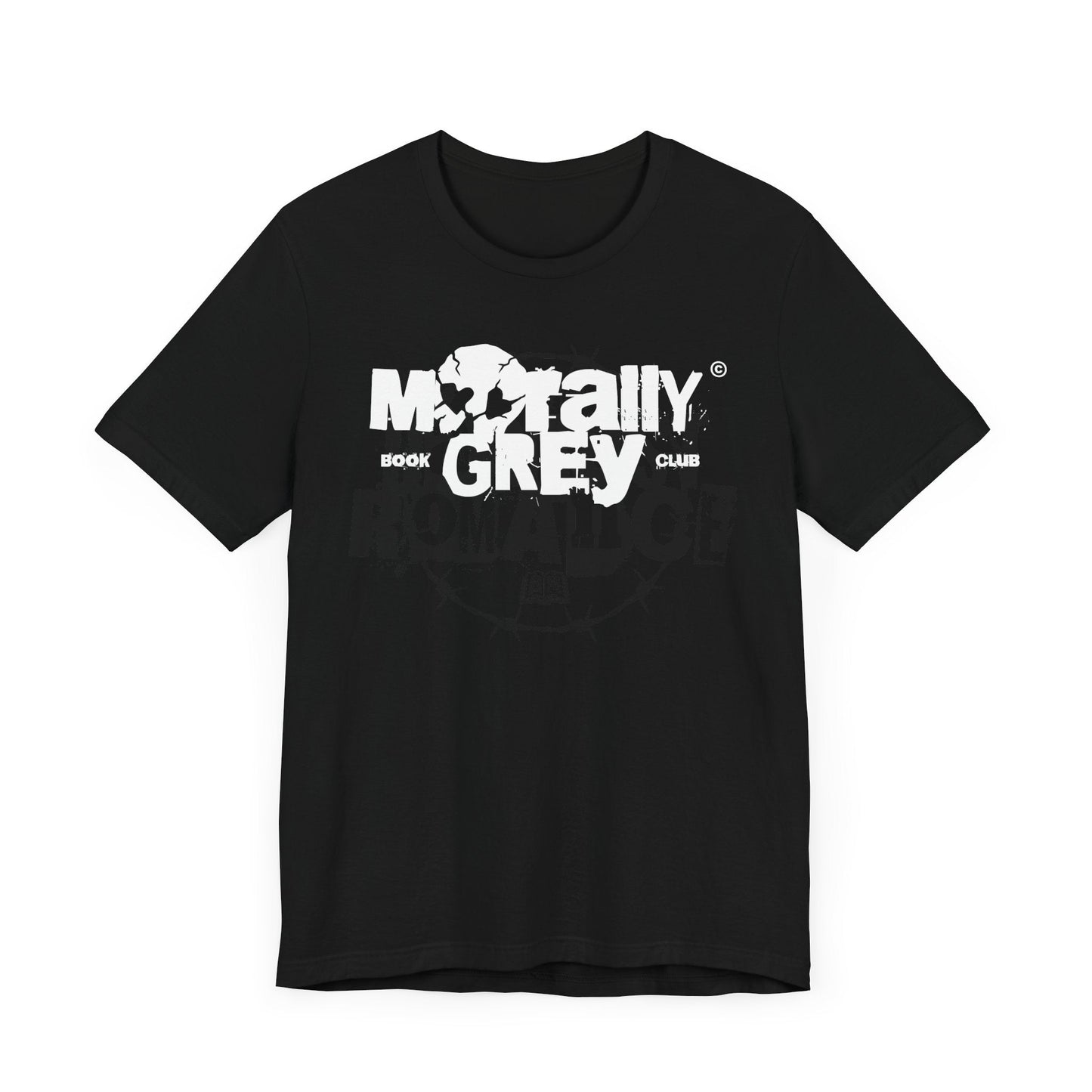 Morally Grey Book Club T-Shirt – Gritty Skull Logo Edition