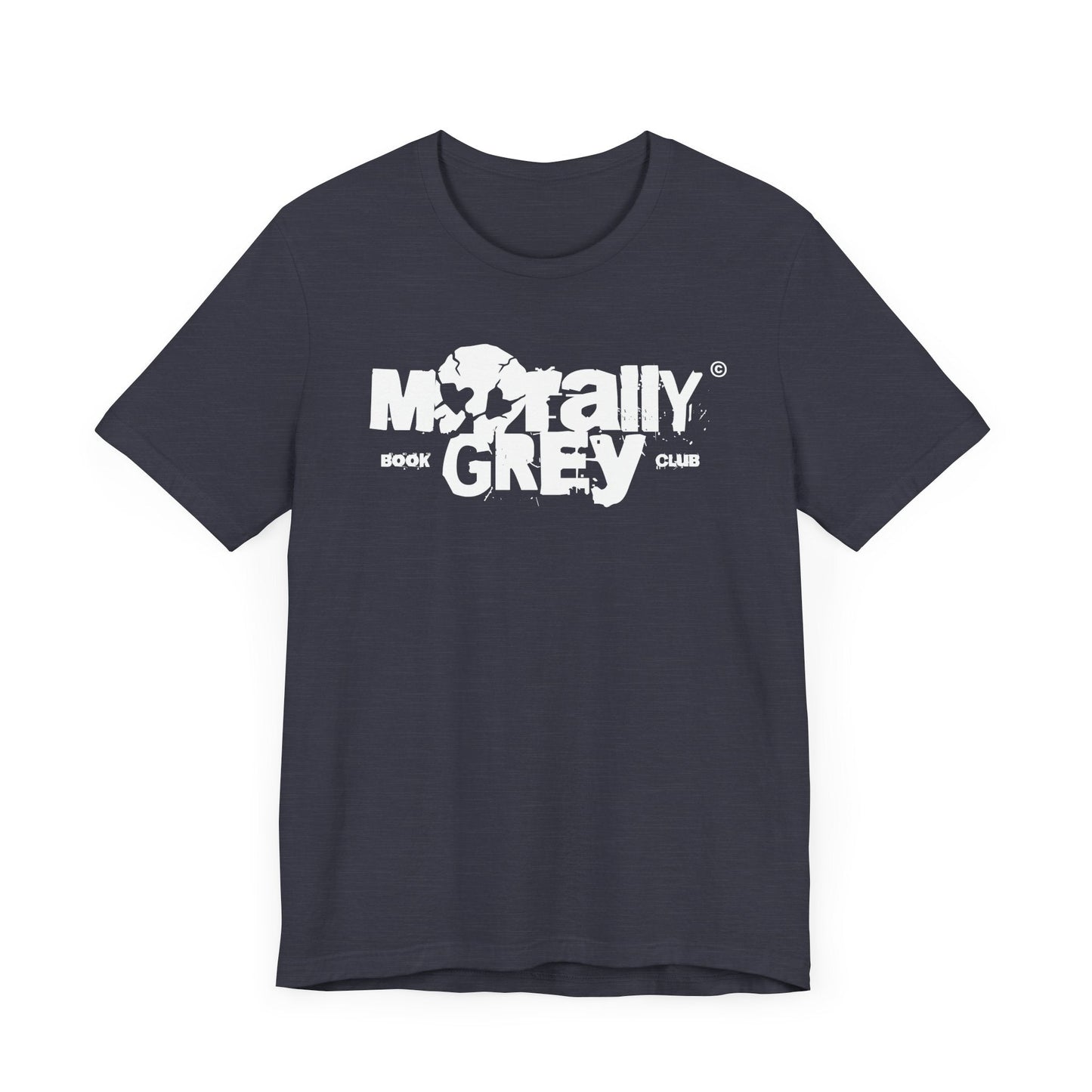 Morally Grey Book Club T-Shirt – Gritty Skull Logo Edition