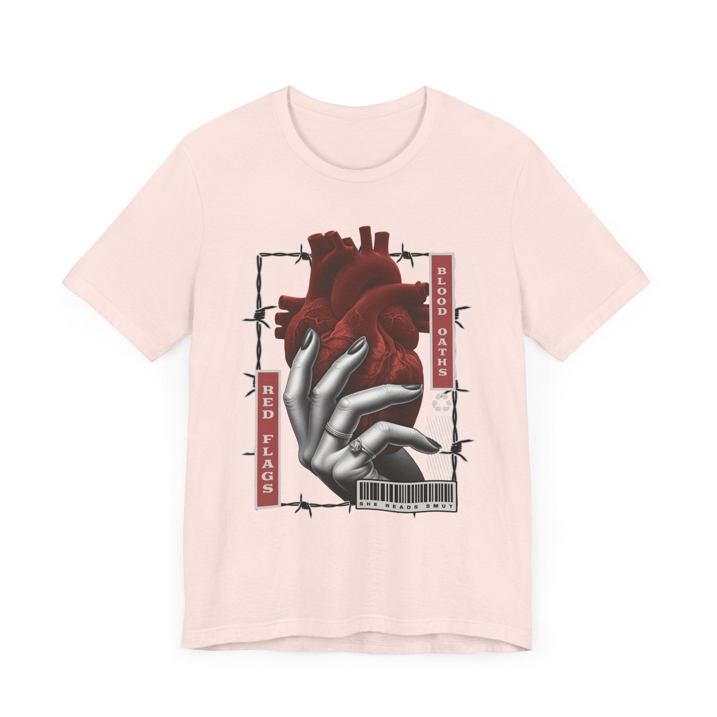 Red Flags & Blood Oaths T-Shirt – She Reads Smut Dark Romance Tee Offbeat Opulence