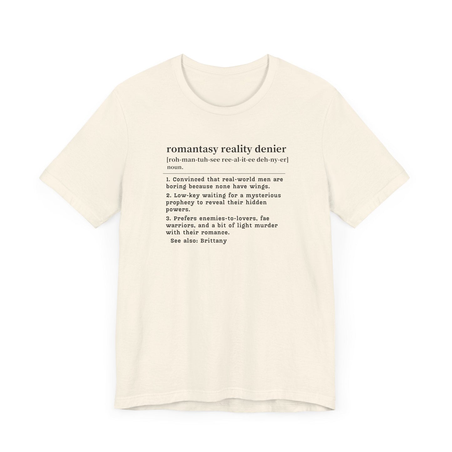 Romantasy Denier Definition T-Shirt – Personalized Tee for Closet Fae-Lovers Offbeat Opulence