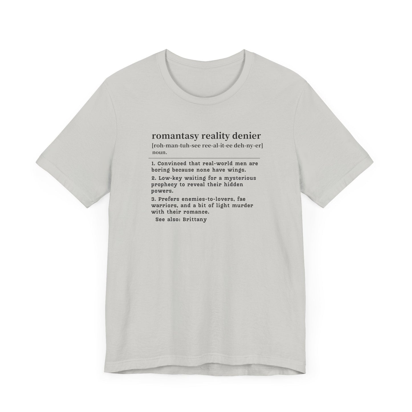 Romantasy Denier Definition T-Shirt – Personalized Tee for Closet Fae-Lovers Offbeat Opulence