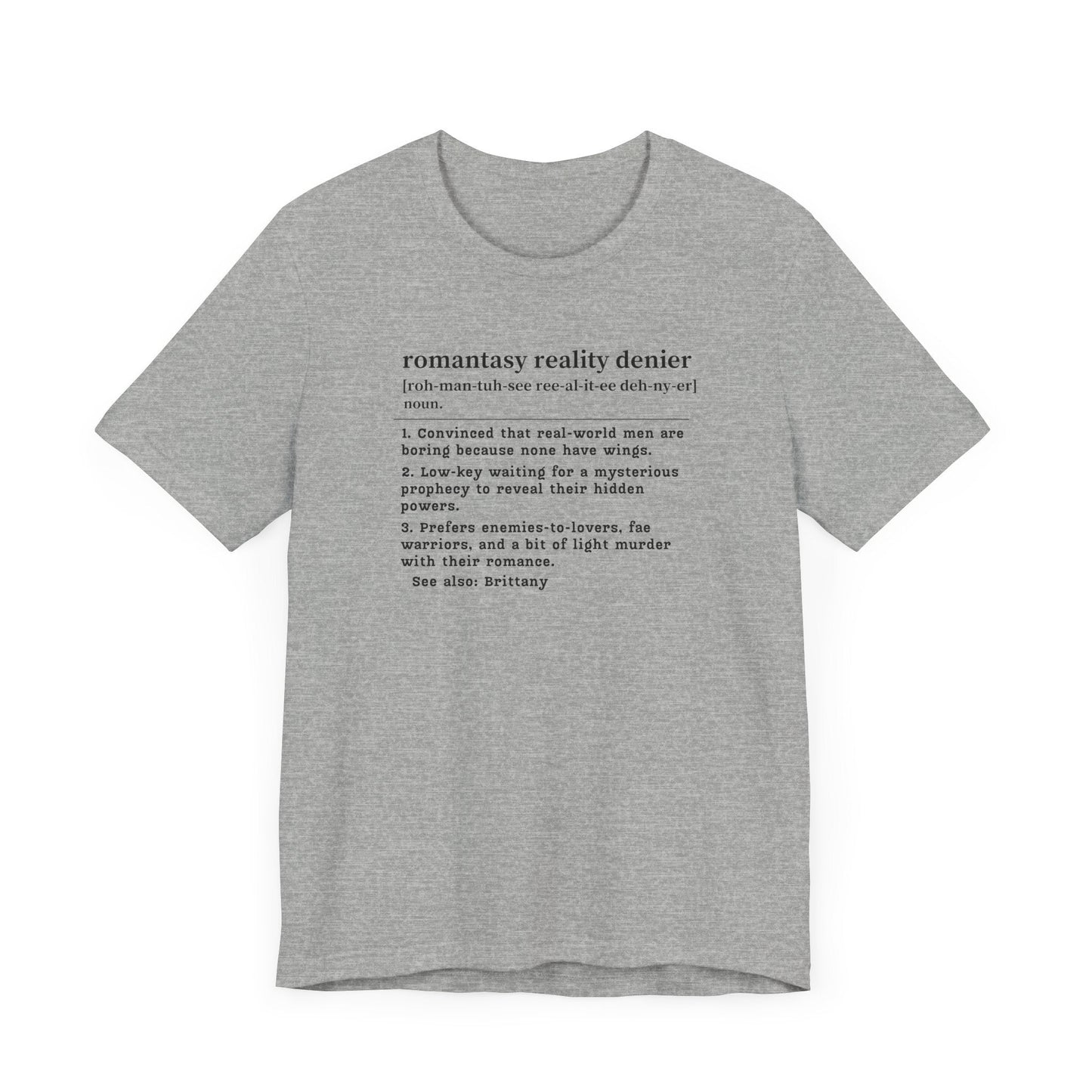 Romantasy Denier Definition T-Shirt – Personalized Tee for Closet Fae-Lovers Offbeat Opulence