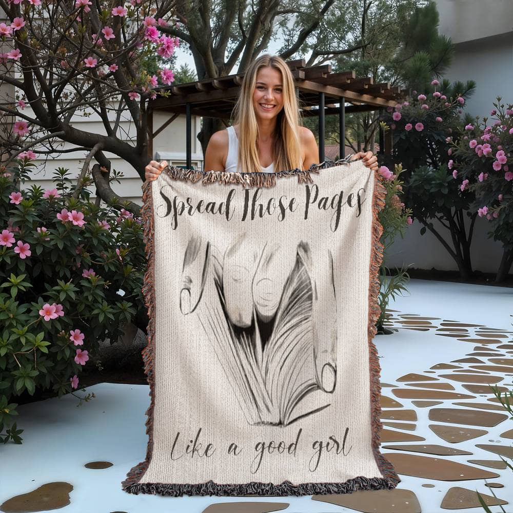 Spread Those Pages – Spicy Woven Blanket Offbeat Opulence