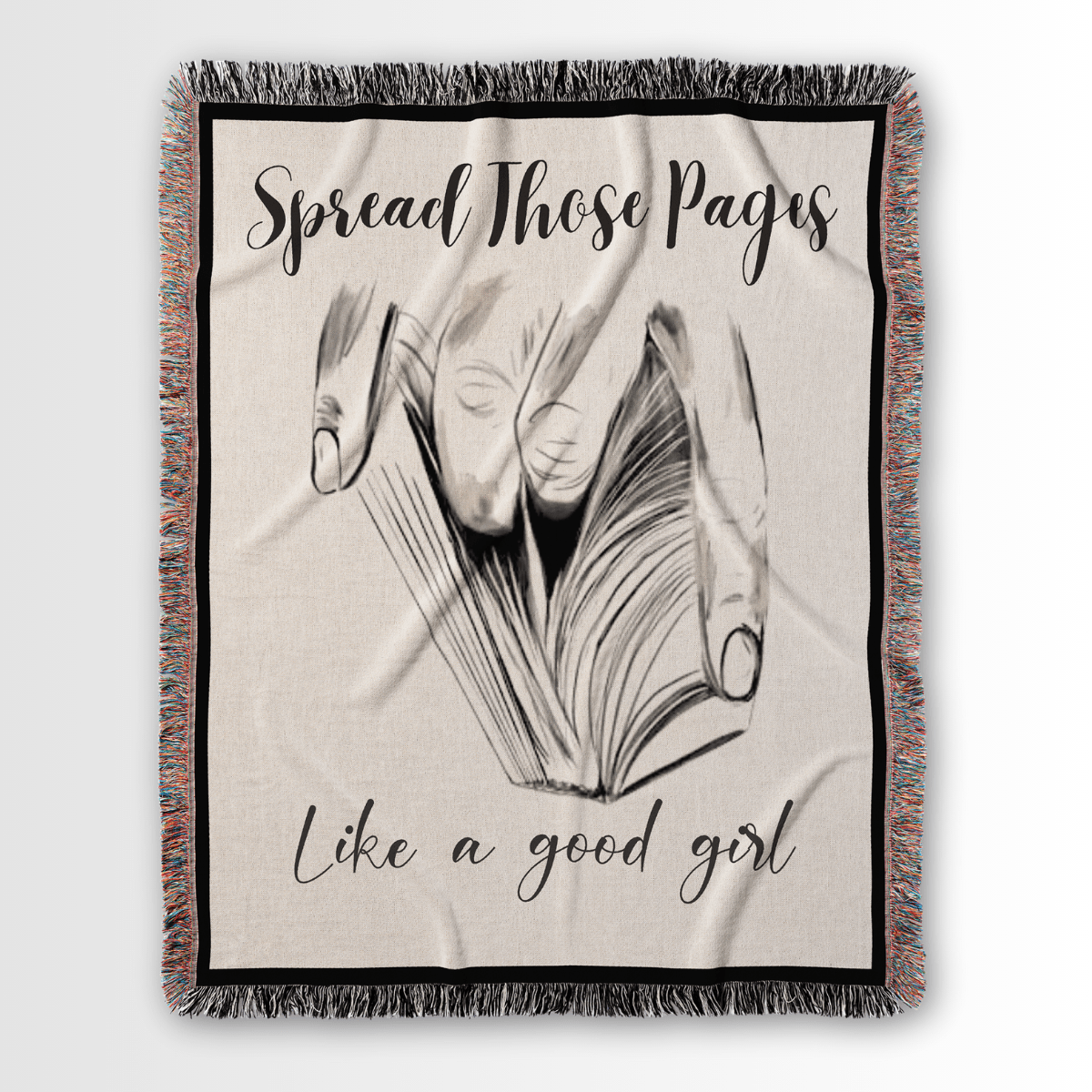 Spread Those Pages – Spicy Woven Blanket Offbeat Opulence