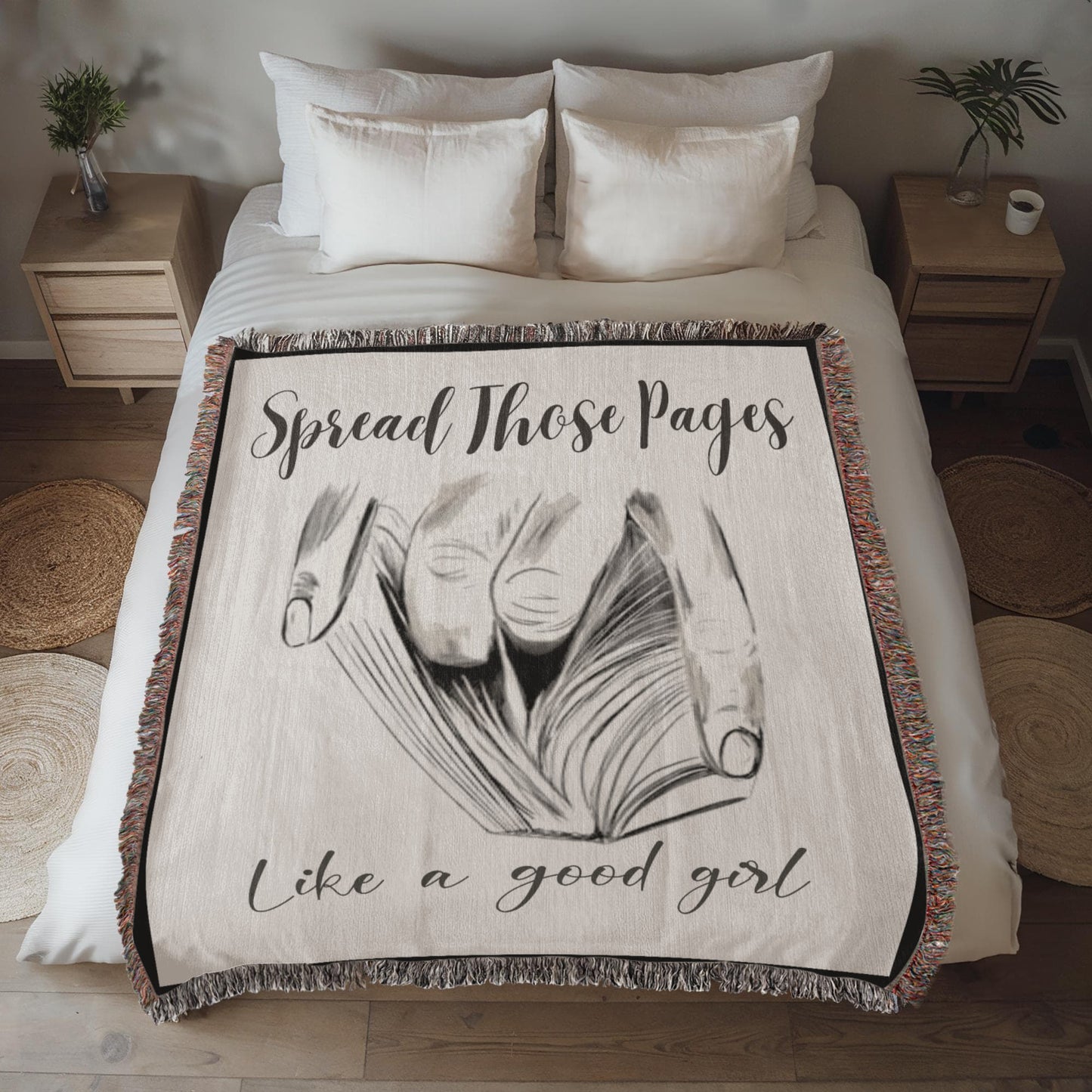 Spread Those Pages – Spicy Woven Blanket Offbeat Opulence