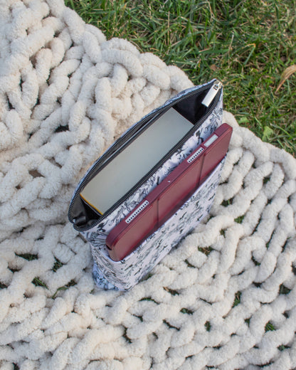 Meaggie Moos - Book / Tablet Sleeve | Ivory Swords The Secret Garden Bookery