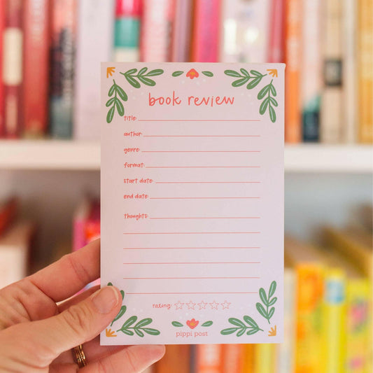 Pippi Post - Book Review 4x6 Notepad