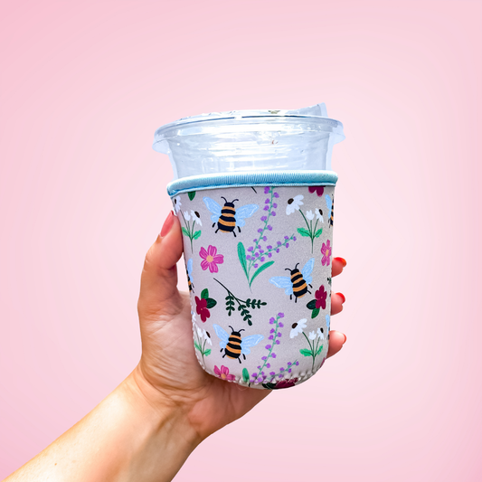 Oak Shore Collective LLC - Bee Garden | Iced Coffee Sleeve