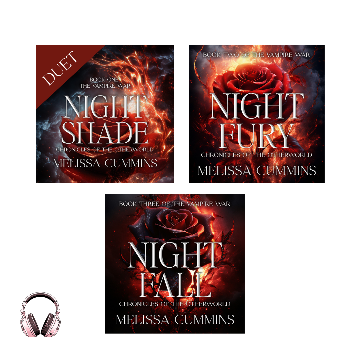 The Vampire War Audiobook Bundle - Dark Vampire Romance Melissa Cummins