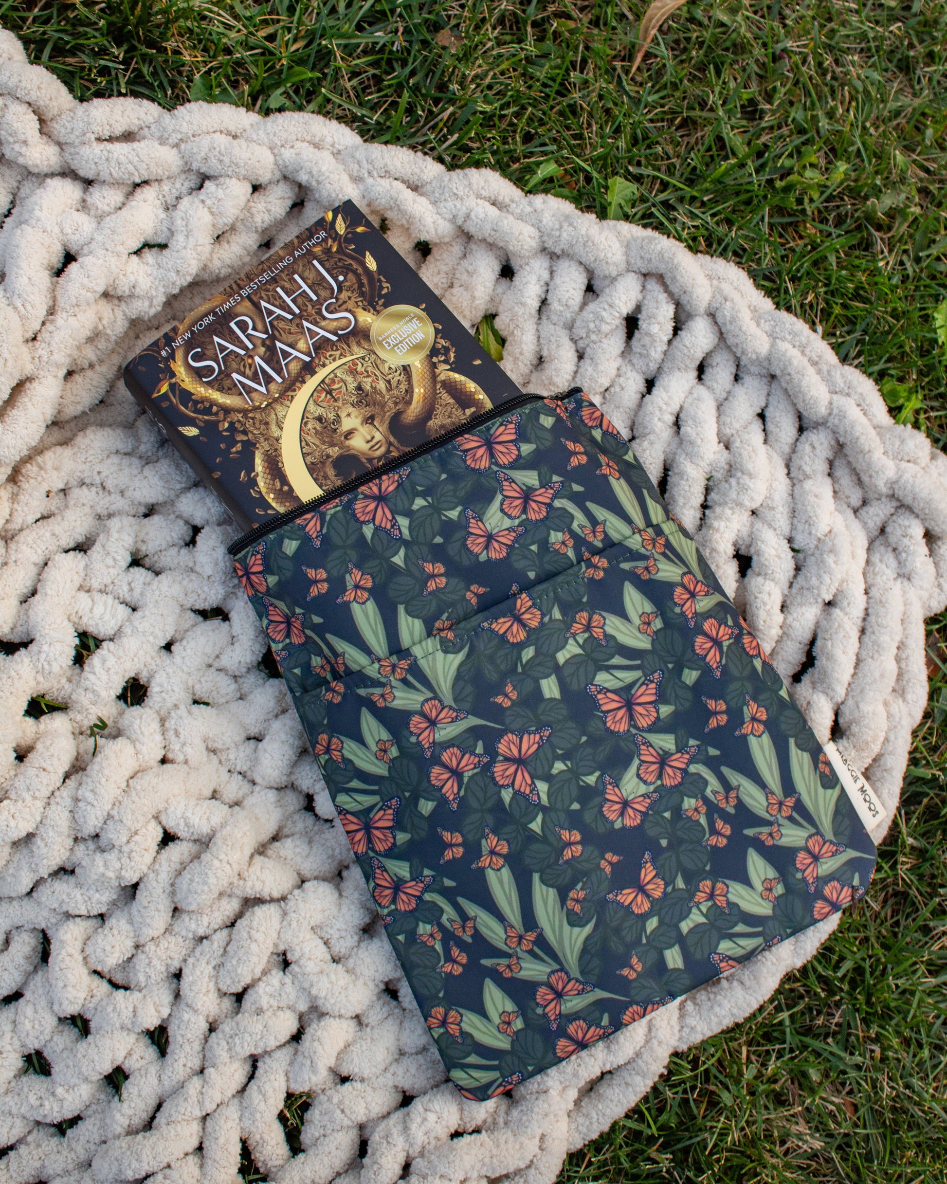 Meaggie Moos - Book / Tablet Sleeve | Butterfly Garden The Secret Garden Bookery