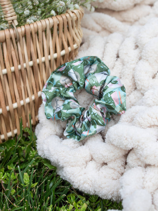 Meaggie Moos - Bookish Satin Scrunchie | Beach Reads