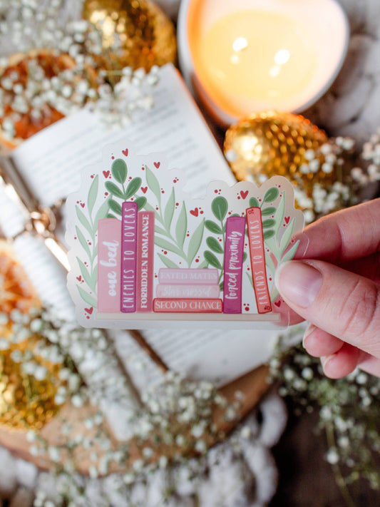 Meaggie Moos - Romance Book Trope Bookshelf Waterproof Vinyl Sticker The Secret Garden Bookery