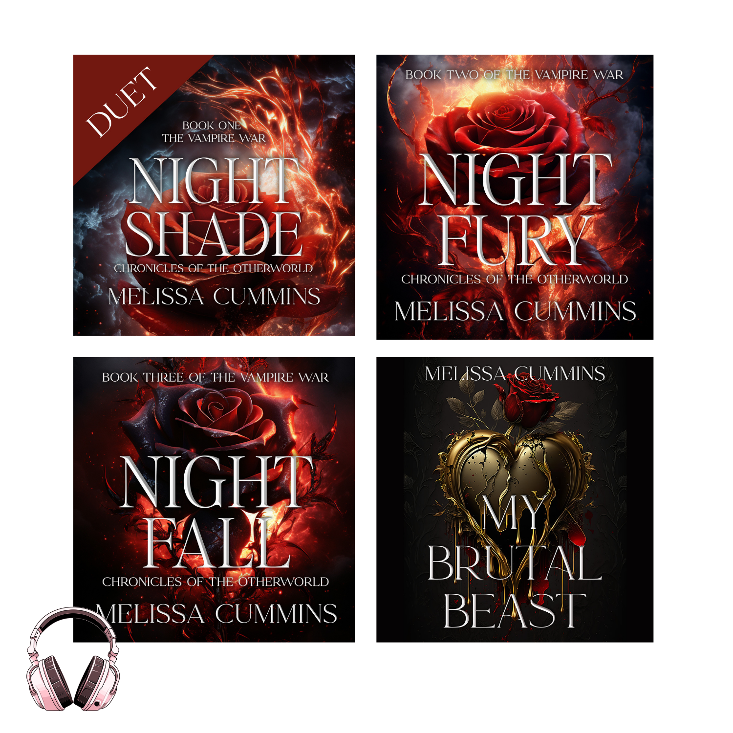 Immortal Book Boyfriends Audiobook Bundle - Dark Paranormal Romance Melissa Cummins