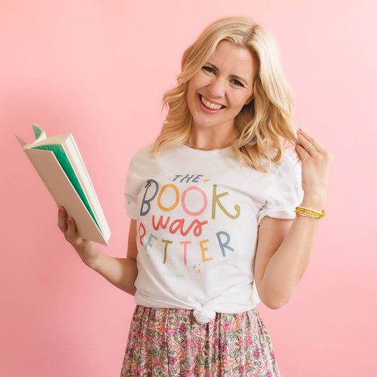 Pippi Post - The Book Was Better Pippi Tee - White The Secret Garden Bookery