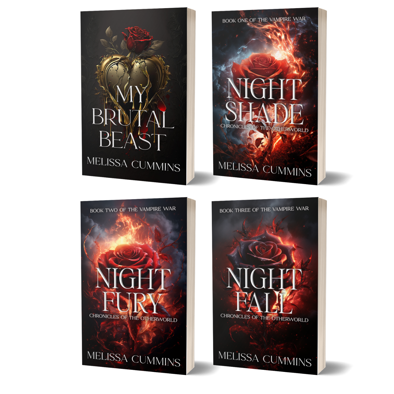 Immortal Book Boyfriends Paperback Bundle - Dark Paranormal Romance Melissa Cummins