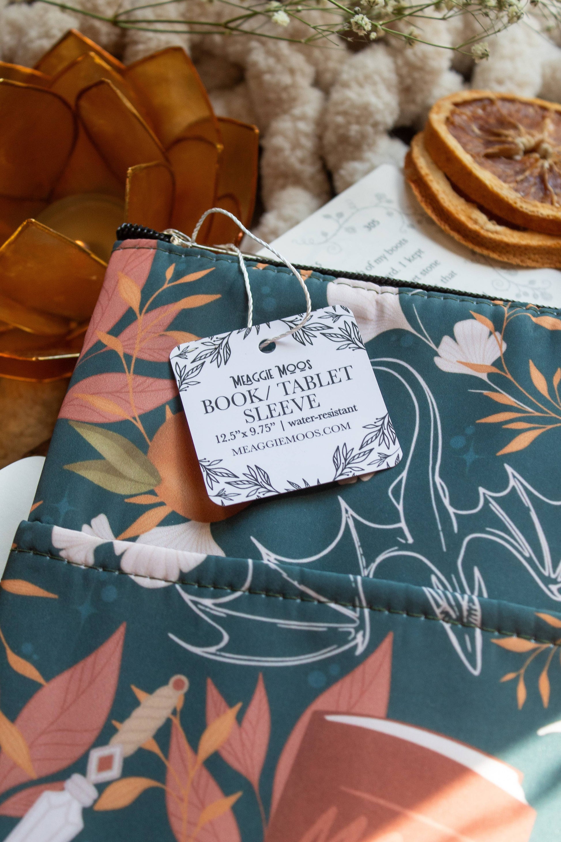 Meaggie Moos - Book / Tablet Sleeve | Dragons Grove The Secret Garden Bookery