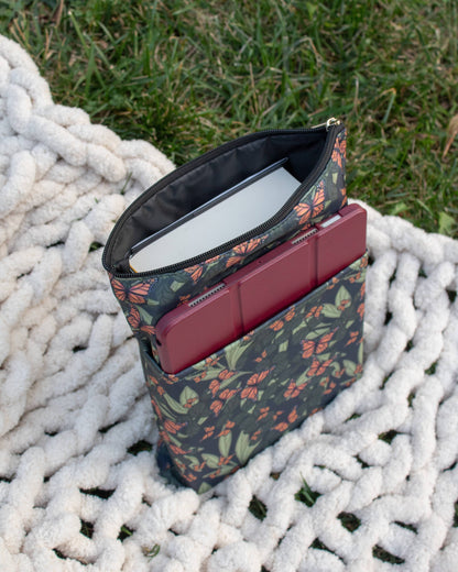 Meaggie Moos - Book / Tablet Sleeve | Butterfly Garden The Secret Garden Bookery