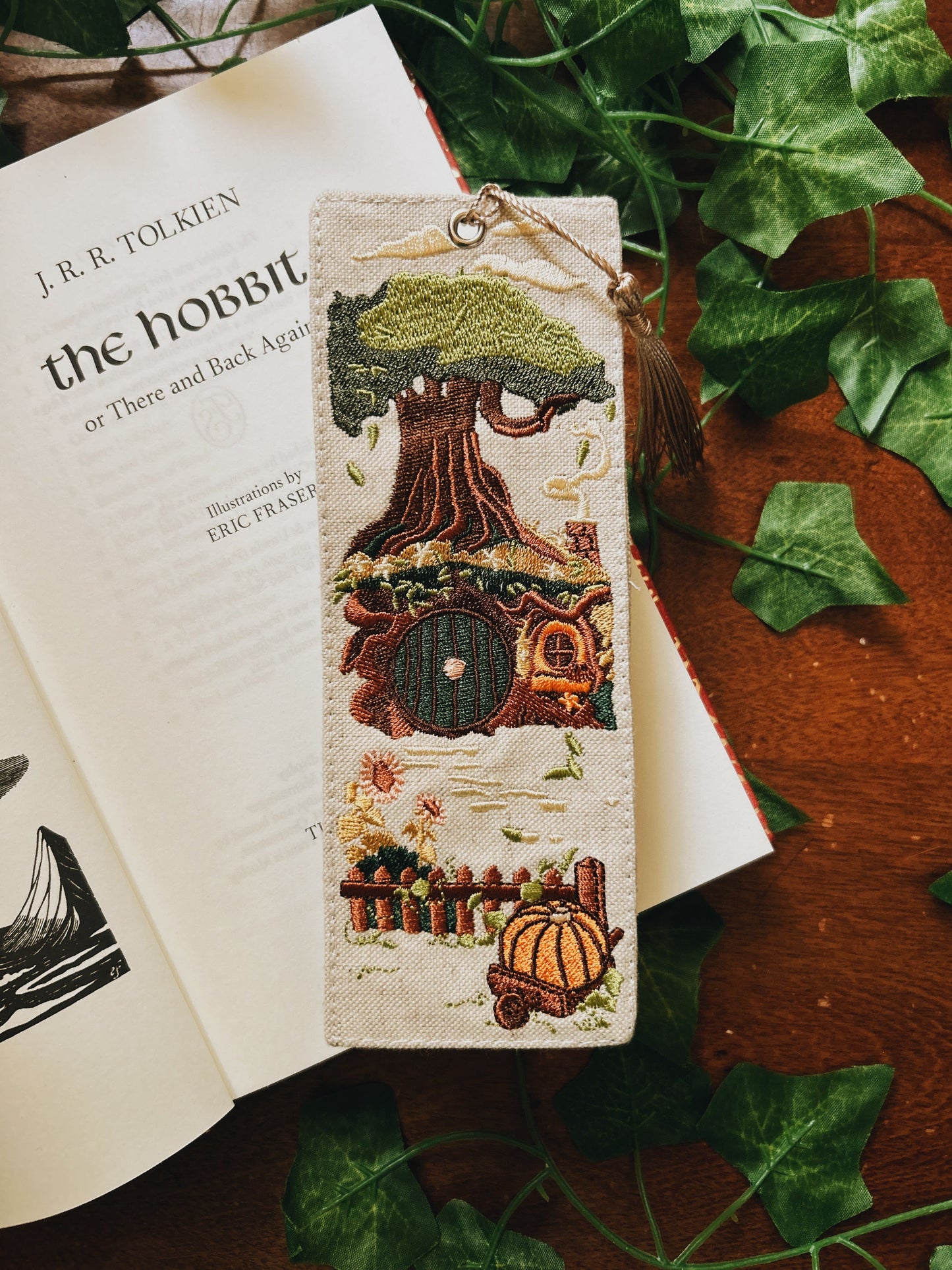 A Halfling's Life Embroidered Bookmark Fablewood Goods