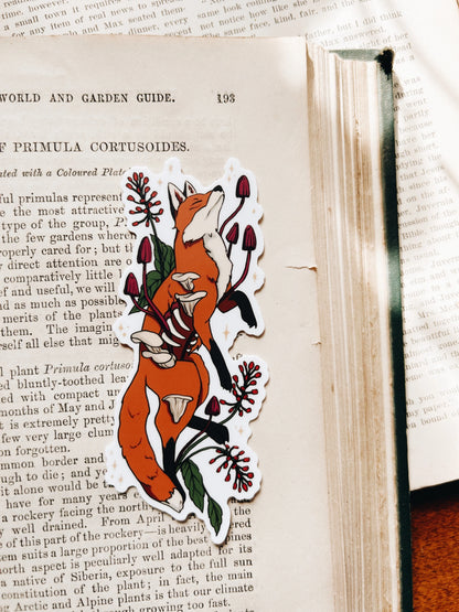 Autumnal Fox | Vinyl Waterproof Sticker | 4" Fablewood Goods