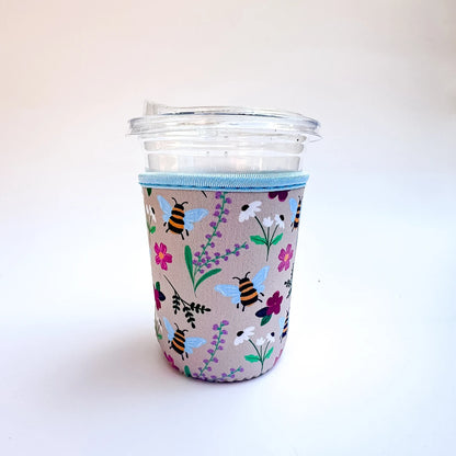 Bee Garden | Iced Coffee Sleeve The Secret Garden Bookery