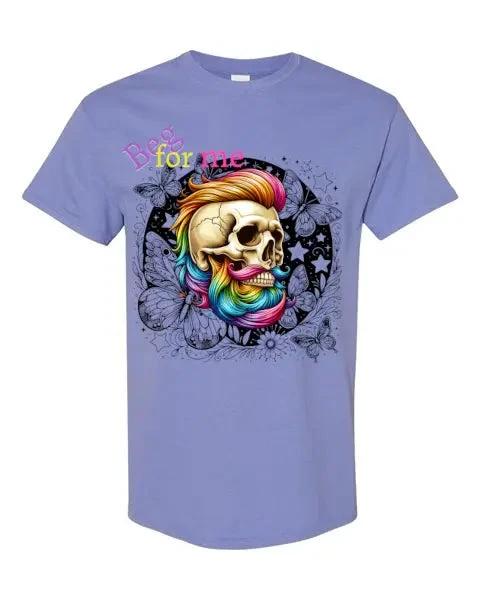 Beg Bearded Skull T-Shirt Literary Fantasy