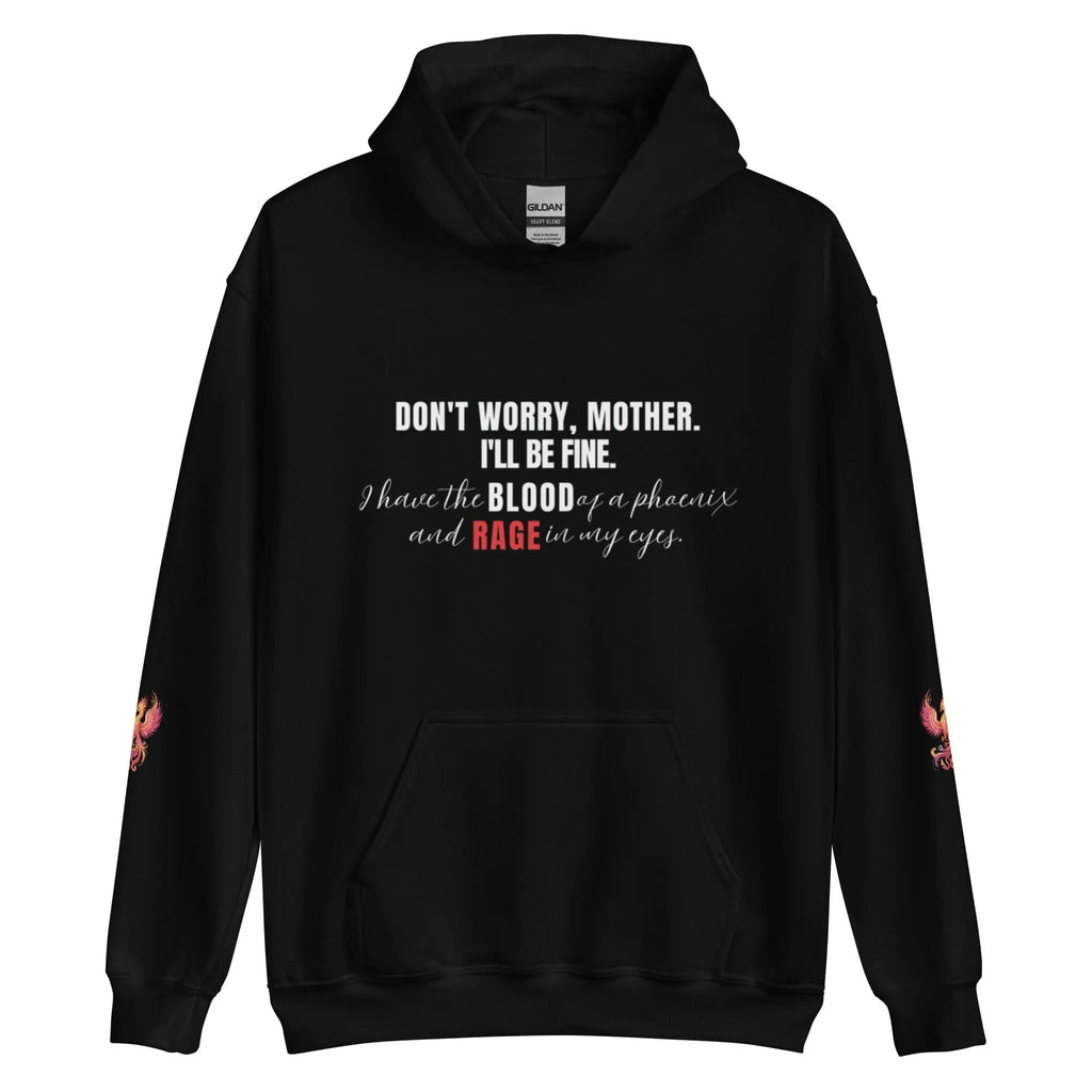 Blood of a Phoenix Hoodie - Dark Romance Apparel Melissa Cummins